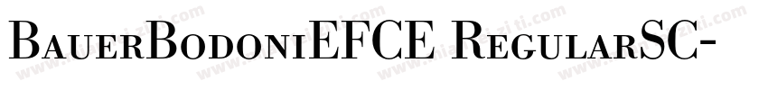 BauerBodoniEFCE RegularSC字体转换